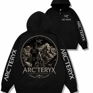 Зип худи Arcteryx Logo унисекс  Arc'teryx артерикс толстовка кофта лонгслив черные свитшот  куртка Новинка