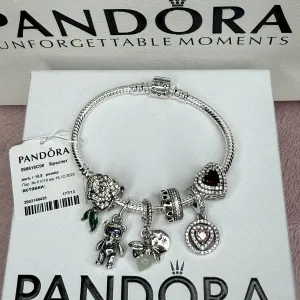 Браслет Pandora S925 + шарм у подарунок, кулькова застібка