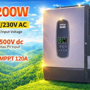Гібридний інвертор DATOUBOSS 6200 Вт 48 В, BMS, з MPPT 120А Сонячний