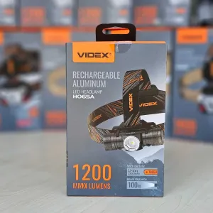 3р гарантії - VIDEX H065A потужний акумуляторний ліхтарик на голову