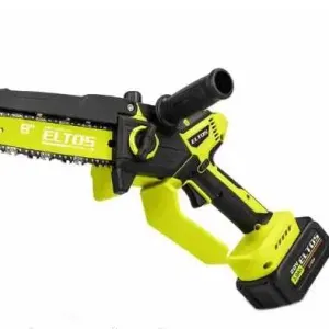 Акумуляторна ланцюгова пила ELTOS АПЦ-208 безщіткова швидкісна 20В 8 дюймів 15 м/с, 2 шини, 2 ланцюги, кейс