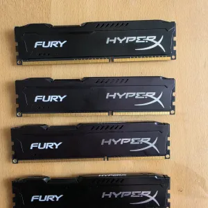 KINGSTON HYPERX 1866 ddr3 16gb (4*4gb) Память ддр3 Стан гарний Ціна за 16gb(4по4)