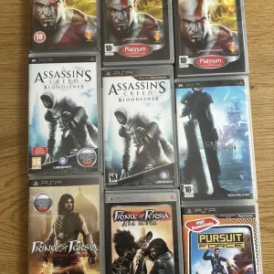 Sony PSP: God of War, Prince of Persia Забытые Пески, Два Меча, Assassins Creed Bloodlines Spider-Man Web of Shadows, Черепашки Ниндзя Tekken Pursuit
