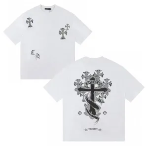 Футболка Chrome Hearts Logo унисекс Хром Хартс с крестами новинка 2025