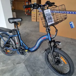 Електро велосипед, що складається SAMEBIKE CY20 350W | 12Ah | хід 90 км | швидкість 25 км/год Синій електровелосипед е-байк электровелосипед фетбайк
