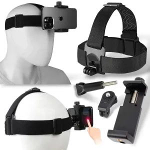 Крепление держатель на голову для смартфона и екшн камер GoPro, Xiaomi