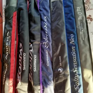 Tict SRAM 90S Cannon, Ice Cube 90 TG-SIS; Daiwa Air Ajing 711MT; Evergreen Neos 84MH-T; Graphiteleader Silverado; Shimano Poison Adrena, Zodias
