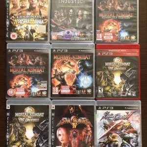 Sony PlayStation 3: Mortal Kombat, Tekken Persona Folklore Kkller is Dead, UFC Valkiria Fight Night Champion, Asuras Wrath Catherine Soul Calibur