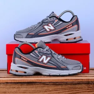 (2308) SALE Кросівки New Balance 740 сірі з помаранчевим (37-41) нб nb