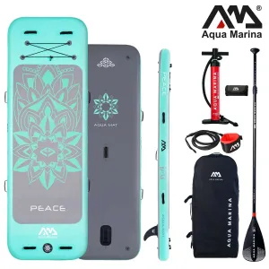 САП SUP Aqua Marina PEACE платформа йога фітнес пілатес стретчинг YOGA SUP дошка 2 шари слоя доска надувна Stand Up Paddle board борд SUB SAP надувная