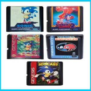 ЯКІСНИЙ КОРПУС! Картриджі Sega Mega Drive 2 - Sonic 1 2 3. НАЛОЖКА!