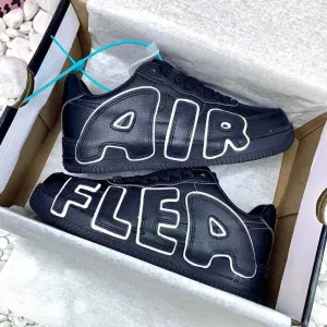 (БЕЗ ПЕРЕДОПЛАТИ)Nike Air Force Flea найк аір аер форс флеа чорні