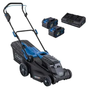 Акумуляторна газонокосарка Scheppach BC-MP380-X електро косярка