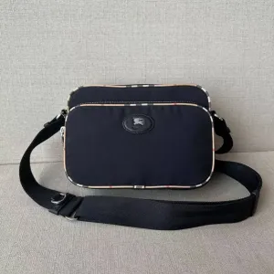 Сумка Burberry Check Trim Crossbody Bag чорна чоловіча нова черная мужская