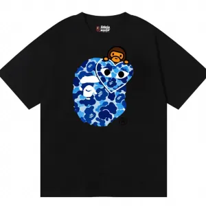 Футболки A Bathing Ape Bape x play comme des garçons унисекс колоборация с плей черные Новинка