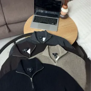 Чоловіча кофта H&M з горлом на замку / В'язаний светр zip / Новий