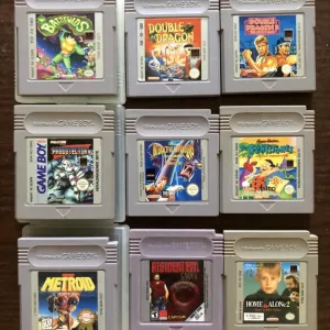 Nintendo Game boy: Zelda Metroid Pokemon, Battltoads Harry Potter, Resident Evil, Contra Mega Man, Castlevania Mortal Kombat, Golden Sun Shining Force