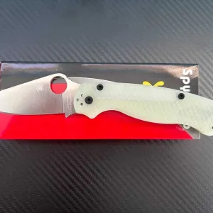 Ніж Spyderco Paramilitary 2 Knife Diamond Mesh Natural G-10 (3.4" Satin MagnaCut)