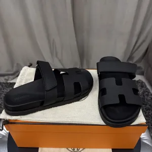 Женские шипры шлепанцы Hermes Chypre sandal (37)