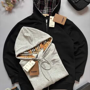 Кофта Zip Hoodie Burberry / зіпка барбері XS-XL худі чорна сіра