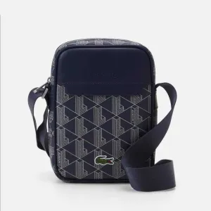 100% ОРИГІНАЛ Lacoste monogram marine 166 laponie vertical сумка чоловіча синя нова колекція 2026 NH4482BG