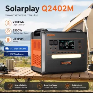 2300Wh/2500W Зарядна станція резервного живлення Solarplay Q2402