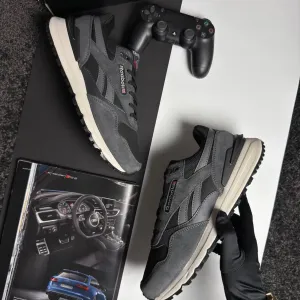 Чоловічі кросівки рібок Reebok Classic Leather 2400 Grey Black [41-46]