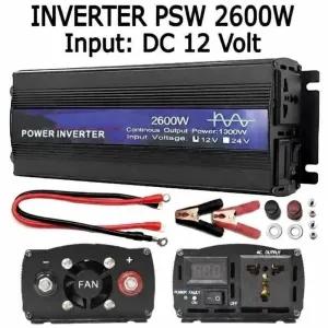Инвертор 2600W чистый синус ДЛЯ КОТЛОВ, ХОЛОДИЛЬНИКОВ 12V/220v