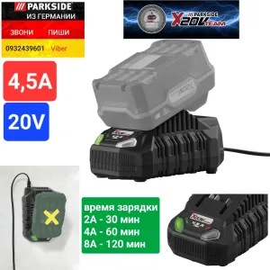 Быстрое зарядное устройство для АКБ Parkside из ГЕРМАНИИ PLG 20 4,5А