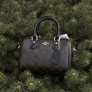 Сумка Coach Mini Rowan Crossbody коричнева