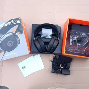 Новые Наушники Гарнитура проводная игровая с микрофоном SteelSeries Arctis Prime Black (61487)