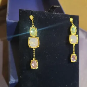 Нові позолочені сережки  Swarovski Rosette (Vintage Collесtion)