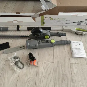 Кущоріз,висоторіз телескопічний/ланцюгова пила Gardenstar 710w/450w