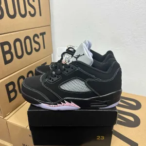 Женские кроссовки Nike Jordan 5 low Dongan / Найк Джордан 5 черные 36 37 38 39 40 41