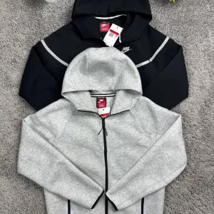 Зіп-худі Nike Tech Fleece Reflective чорна чоловічі зіпка Найк Теч Флис сіра спортивна кофта | Зип-худи Найк Теч Флис рефлектив черная мужская Nike