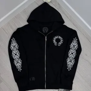 Зіп-худі Chrome Hearts чорний Кофта Хром Хартс осіння Чоловіча зіпка Chrome Hearts
