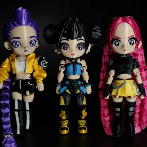 Фігурки кейпоп  мисливці на демонів, kpop demon hunters 3D фігурки K-Pop Idol