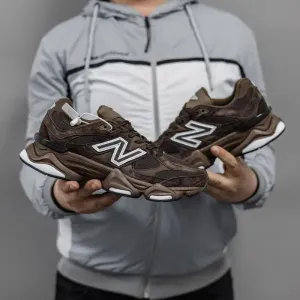 Кросівки New Balance 9060 Brown/White premium | Кроссовки жіночі чоловічі