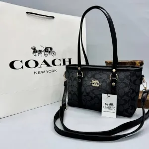 Брендова жіноча сумка Coach Mini Tote, Тоут з ремінцем  через плече