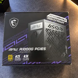 Блок живлення MSI MPG A1000G PCIE5 1000W — 80 PLUS Gold, ATX 3.0