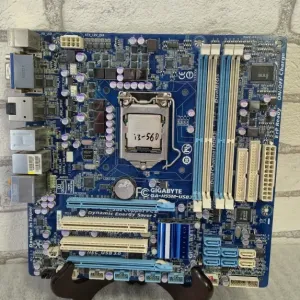 Комплект материнська плата Gigabyte GA-H55M-USB3 + Intel core i3-560, s1156, 4xddr3, USB 3.0. VGA/DVI/HDMI/DP
