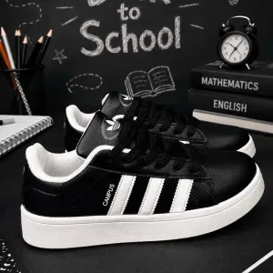 Женские черные кросовки деми Адидас кампус Adidas Campus Стильные женские красовки натуральная кожа Молодежные красовки адидас черные