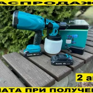 Аккумуляторный краскопульт Makita‼️ Фарбопульт акумуляторний. Фарборозпилювач. Краскораспылитель, электрический краскопульт, пульверизатор Макита