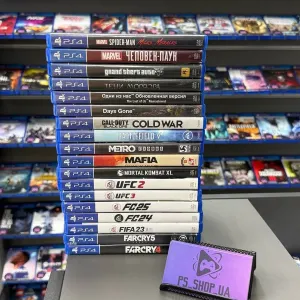 Ігрові диски для PlayStation 4 сумісні з консолями PlayStation 5 вживані в гарному стані, повністю перевірені! Ігри, диски, все для приставок