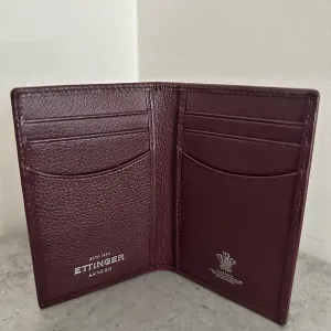 Ettinger London Кредитниця портмоне чоловіче бордове коричневе шкіряне