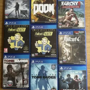 Sony PS4: Resident Evil, FarCry Doom Fallout Tomb Raider, Need for Speed, Assassins Creed Черный Флаг, Изгой, Ведьмак Дикая Охота Sekiro Metro