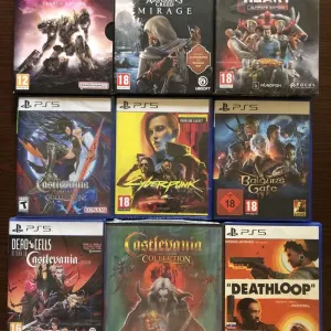 Sony PlayStation 5: Resident Evil, Mafia Silent Hill, UFC Tekken Stalker 2, Cyberpunk 2077 Ultimate Edition, Baldurs Gate 3, Doom Elden Ring, Hitman