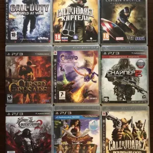 Sony PS3: Спайро Castlevania Captain America Call of Juarez Каратель, Снайпер Воин-Призрак, Crysis Call of Duty, Скрежет Металла Blur Okami Bayonetta