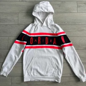 Чоловіча Біла Кофта Худі Найк Джордан Nike Air Jordan Fleece Pullover Hoodie Size S С Розмір Джемпер Светр Кенгурушка Батнік Пайта Толстовка Оригінал