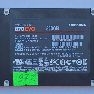 SSD диск Samsung 870EVO 500Gb 2.5" SATA (smart 97%)